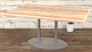 Посилений, подвійний стіл для кафе Афіна дабл 1